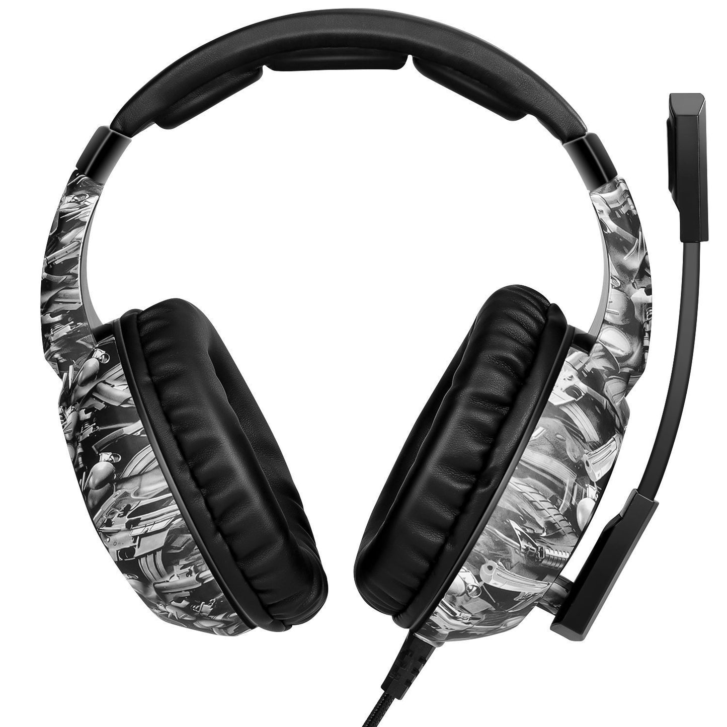 RGB Subwoofer Wired Headphones – USB, Dynamic Sound, (Black, Grey, Camouflage)