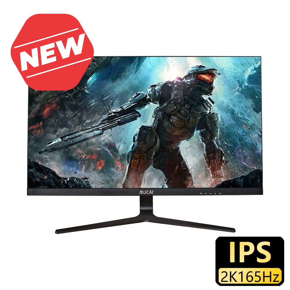 MUCAI 27" 2K 144Hz/165Hz IPS Gaming Monitor – QHD LCD Display, HDMI/DP