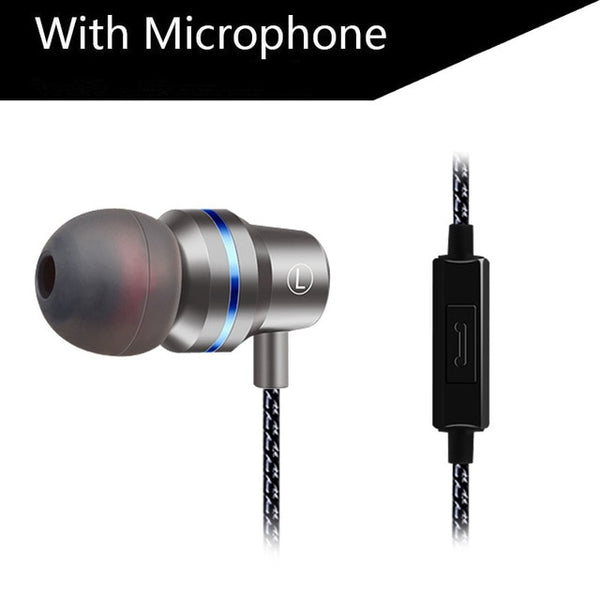 DUSZAKE In-Ear Headphones For Xiaomi Earphone For Phone Stereo Bass Headset Metal Wired Earphone HiFi Headphones Mic for Samsung