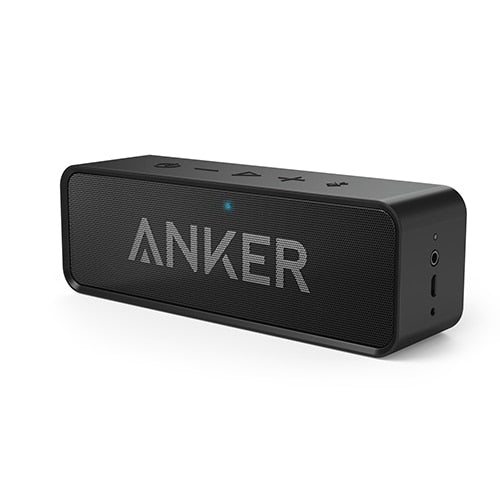 Anker Soundcore Portable Bluetooth Speaker - Dual-Driver, Rich Bass, 24H Playtime, 66ft Range & Built-in Mic