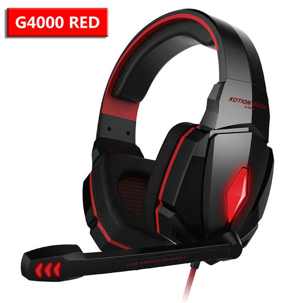 Wired Gaming Headset Headphones Surround sound Deep bass Stereo Casque Earphones with Microphone For Game XBox PS4 PC Laptop