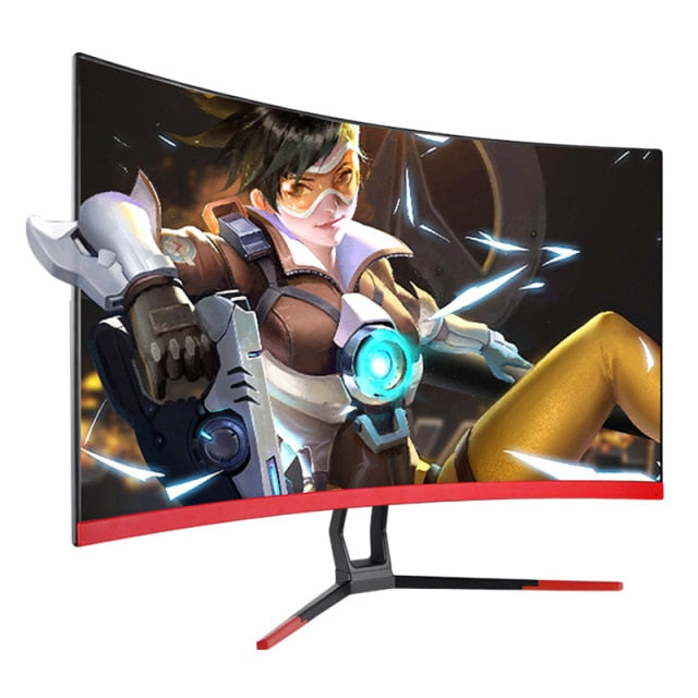 DASKA 24'' Curved Gaming Monitor - 2ms Response, Full HD, HDMI/VGA Inputs