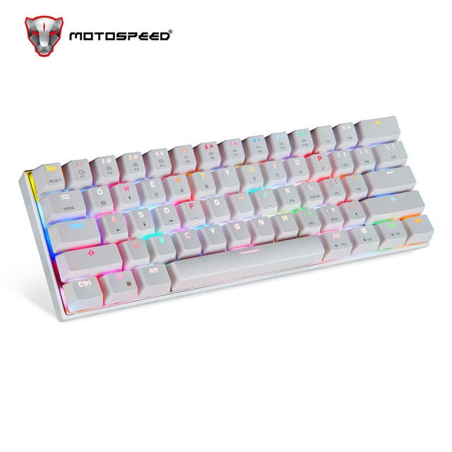 Motospeed CK62 Wired/Wireless Bluetooth Mechanical Keyboards