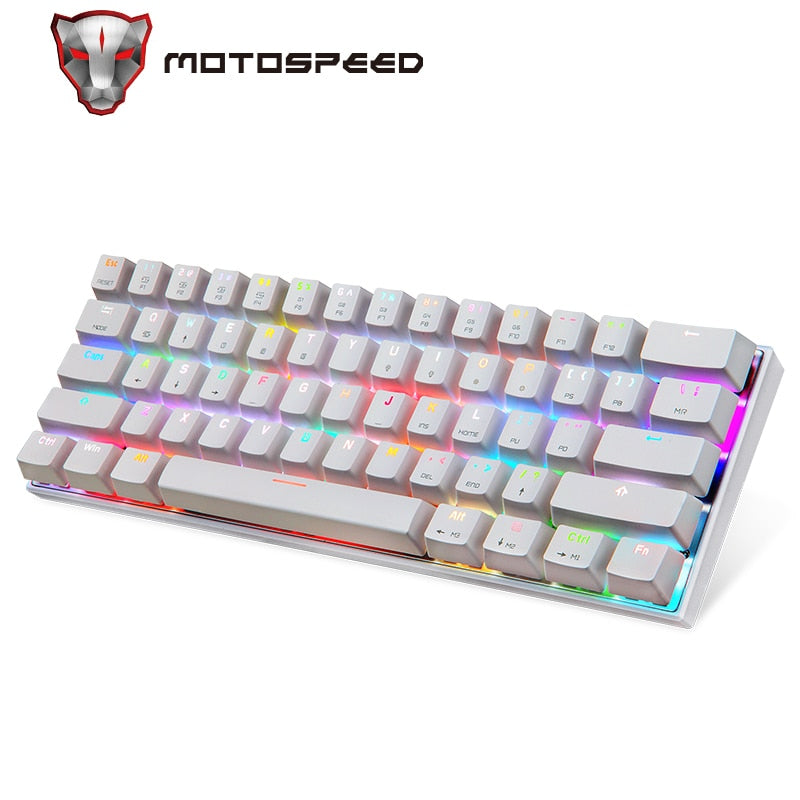 Motospeed CK62 Wired/Wireless Bluetooth Mechanical Keyboards