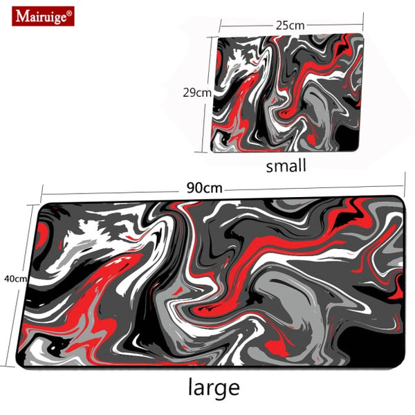 Personalized Fabric Mouse Pad Art Table Mats Office Carpet Desk Pad Mouse Mat Black Big Mousepad Rubber Mat for Computer Table