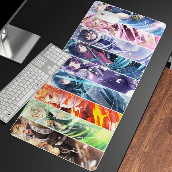 XL Anime Demon Slayer Mousepad HD Printing Computer Gamers Locking Lock Edge Mouse Pad XXL90x40cm Keyboard PC Desk Pad Csgo Pad