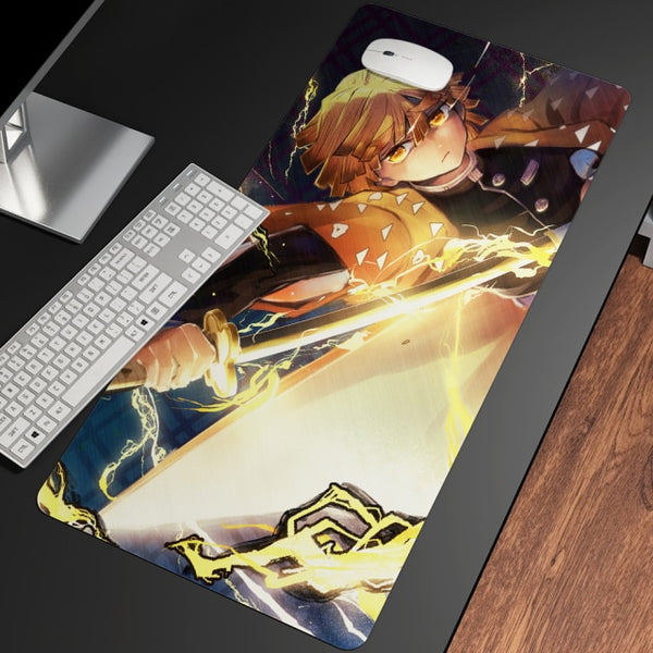 XL Anime Demon Slayer Mousepad HD Printing Computer Gamers Locking Lock Edge Mouse Pad XXL90x40cm Keyboard PC Desk Pad Csgo Pad