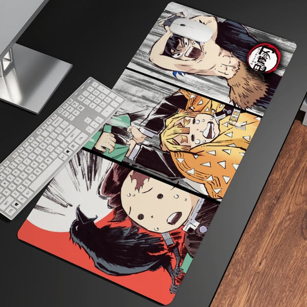 XL Anime Demon Slayer Mousepad HD Printing Computer Gamers Locking Lock Edge Mouse Pad XXL90x40cm Keyboard PC Desk Pad Csgo Pad