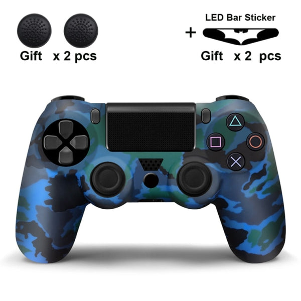 Silicone Rubber Case Cover For SONY Playstation 4 PS4 Controller Protection Skin For PS4 Pro Slim Gamepad Controle Thumb Grips