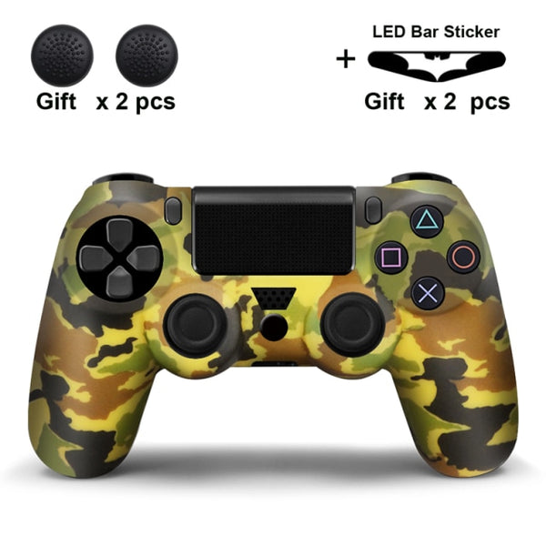 Silicone Rubber Case Cover For SONY Playstation 4 PS4 Controller Protection Skin For PS4 Pro Slim Gamepad Controle Thumb Grips