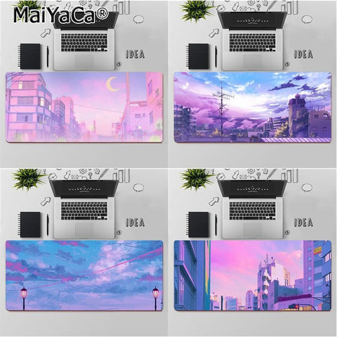 MaiYaCa Christmas gift cartoon Anime moon landscape Large Mouse pad PC Computer mat Free Shipping Large Mouse Pad Keyboards Mat