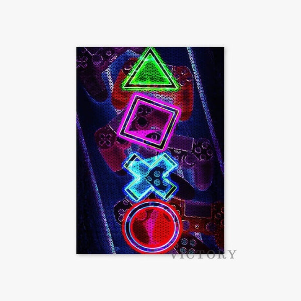 Gamer Room Poster Gamer Decoration Canvas Painting Game Playstation Pictures Hd Prints Wall Art Boys Bedroom Gaming Home Decor