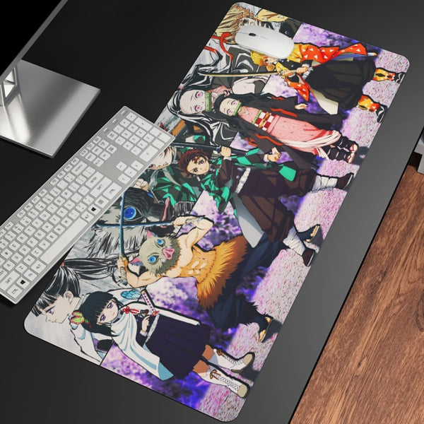 XL Anime Demon Slayer Mousepad HD Printing Computer Gamers Locking Lock Edge Mouse Pad XXL90x40cm Keyboard PC Desk Pad Csgo Pad