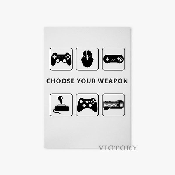 Gamer Room Poster Gamer Decoration Canvas Painting Game Playstation Pictures Hd Prints Wall Art Boys Bedroom Gaming Home Decor