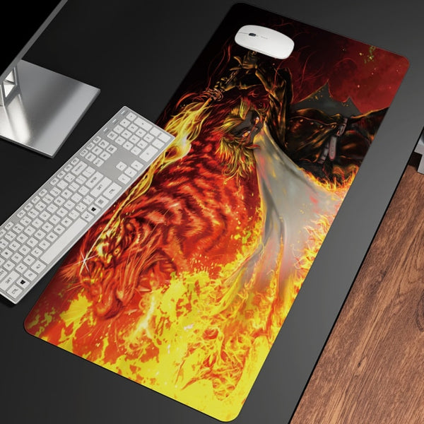 XL Anime Demon Slayer Mousepad HD Printing Computer Gamers Locking Lock Edge Mouse Pad XXL90x40cm Keyboard PC Desk Pad Csgo Pad