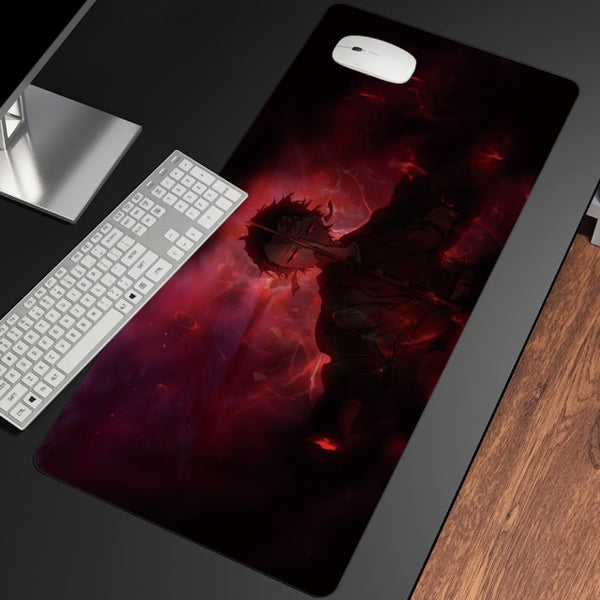 XL Anime Demon Slayer Mousepad HD Printing Computer Gamers Locking Lock Edge Mouse Pad XXL90x40cm Keyboard PC Desk Pad Csgo Pad