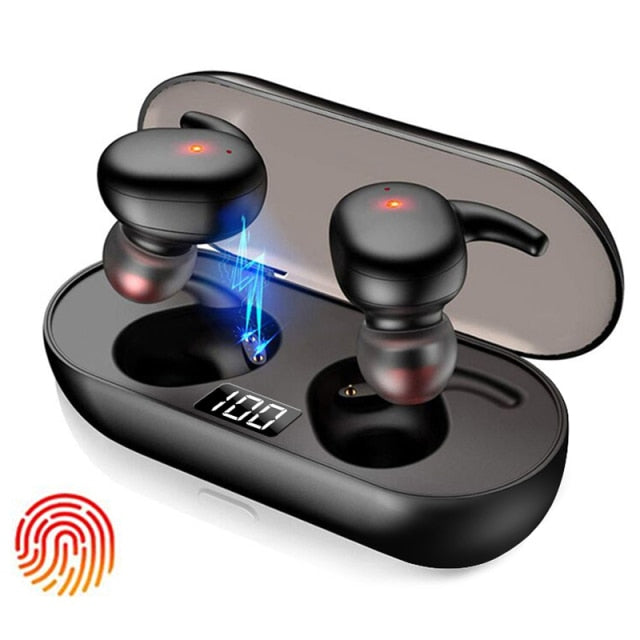 Q2 TWS Bluetooth earphone 5.0 Wireless Headset Life Waterproof Deep Bass Earbuds True Wireless Stereo Headphone Sport Earphones