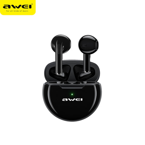 AWEI T17 TWS Bluetooth-compatible Headsets Wireless Earbud Gaming Mini in Ear Type-C Charging With Microphone For Sport Game