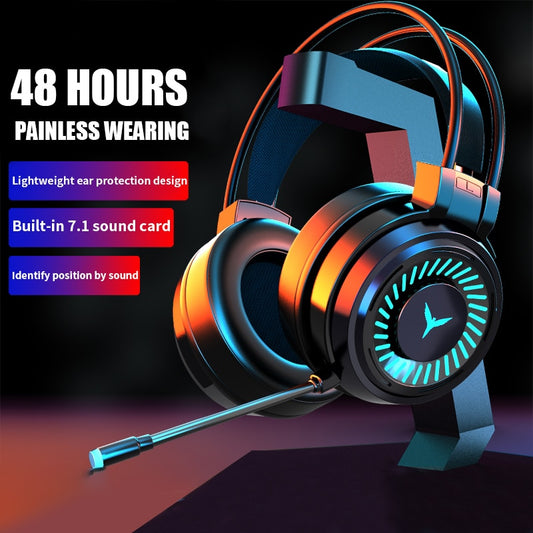 NDJU G60 Gaming Headset - Wired, 3.5mm, Stereo Sound, with Microphone