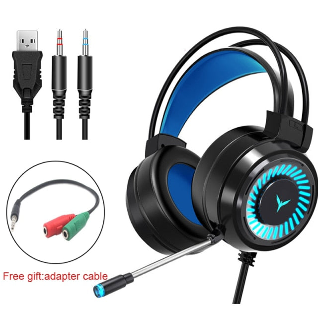 NDJU G60 Gaming Headset - Wired, 3.5mm, Stereo Sound, with Microphone