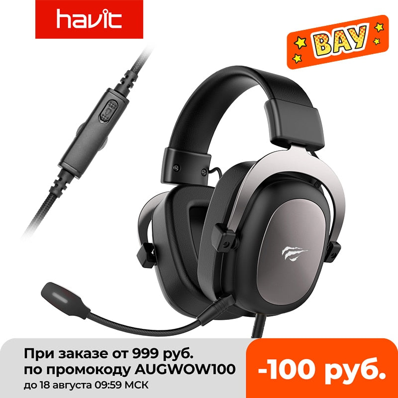 HAVIT Wired Gaming Headset - Surround Sound, HD Mic