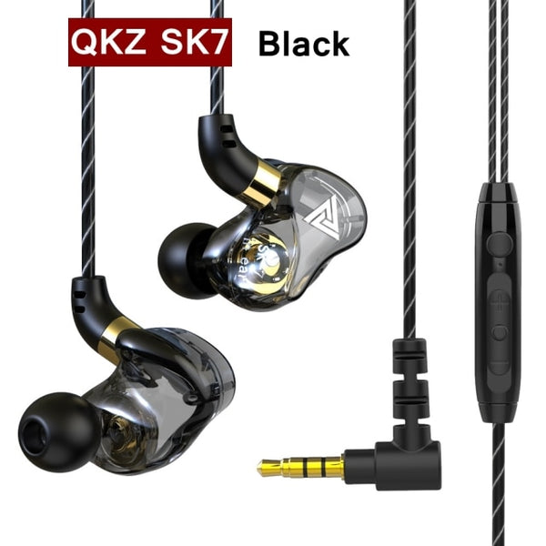 Original QKZ AK6 Copper Driver HiFi Wired Earphone Sport Running  Headphones Bass Stereo Headset Music Earbuds fone de ouvido