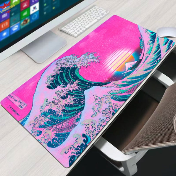 Flower Pad Large Black Gaming Mouse Pad Floral Mousepad Gamer 900x400 Rubber Keyboard Mats Desk Pad Mat Table Mausepad Carpet