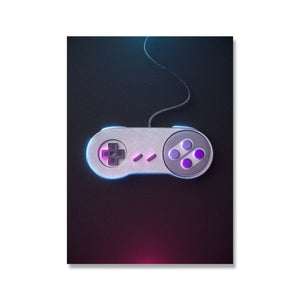 Gamer Gaming Geek Wall Art Poster Canvas Painting Playstation Buttons 3D Switch SNES Controller Boys Room Decor Fashion Pictures